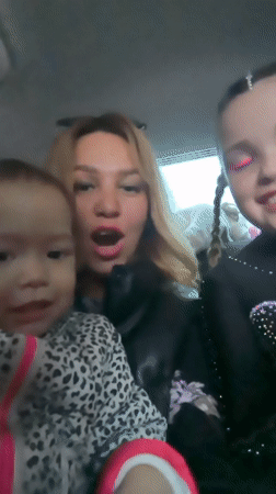 Family car video recorded in Russian town