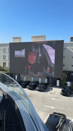 West Hollywood witnesses capture outdoor entertainment venues, escalator selfie