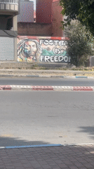 Street scenes and Bob Marley mural documented in Safi, Morocco