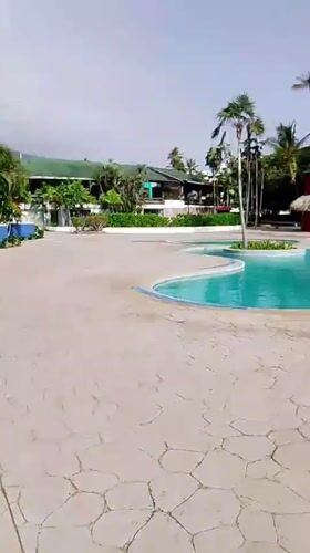 Tropical resort documented at Playa El Agua, Venezuela