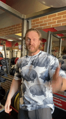 Man records message at Saint Petersburg gym