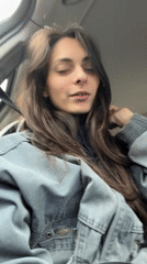 Woman records herself in car in Krasnoyarsk