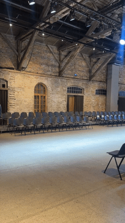 Fashion show held in historic Riga venue Friday morning