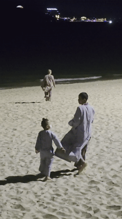 Beach activities observed in Nha Trang during morning hours