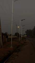 Full moon illuminates Bukuru streets in early morning footage