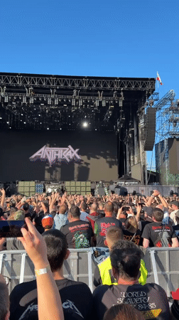 Anthrax performs outdoor concert in Sofia, Bulgaria