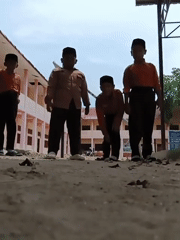 School day activities captured in Lhokseumawe, Indonesia