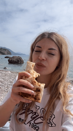 Beach barbecue captured in Prijevor, Montenegro
