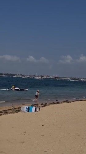 Kitesurfing and watersports in full swing on Bali's coast
