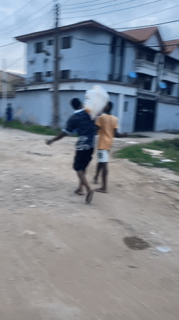 Everyday street moments documented in Lagos neighborhood