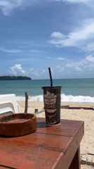 Lazy morning at a beachside café in Choeng Thale