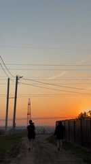 Chaikovsky residents capture ordinary sunset moments on May evening