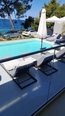 Upscale resort amenities documented in Sithonia, Greece