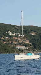 Sailing the Montenegrin coast near Herceg Novi