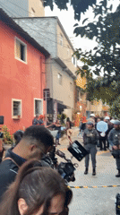 Police presence on cordoned São Paulo street with emergency response
