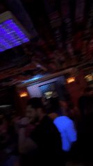 Evening social gathering documented at Plovdiv bar