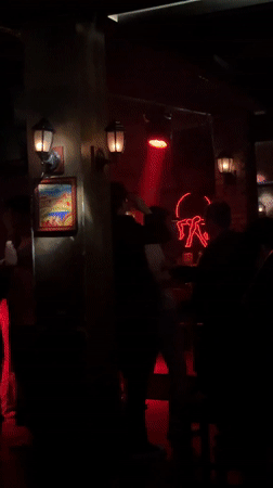 Afternoon crowd gathers at Liangjiang nightclub, April 11