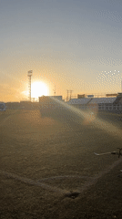 Evening archery practice captured on outdoor field range