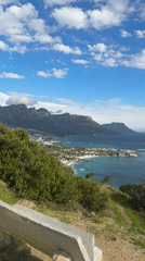 Cape Town scenic views captured from elevated vantage point