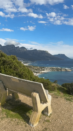 Cape Town scenic views captured from elevated vantage point