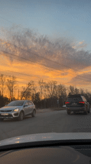 Vibrant sunset observed across Krasnoyarsk landscape Friday afternoon