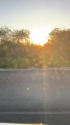 Rural sunrise landscape captured on video in Bulgarovo, Bulgaria