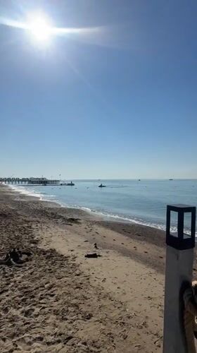 Morning scenes captured in Antalya: beach activities and flower displays
