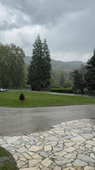 Morning documentation of parks and hillsides in Sandanski, Bulgaria