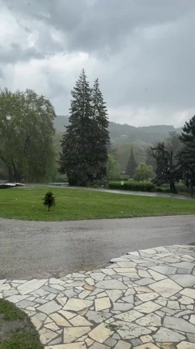 Morning documentation of parks and hillsides in Sandanski, Bulgaria
