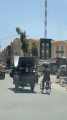 Morning street life documented in Kandahar, Afghanistan