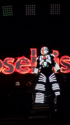 LED performers dance at DJ DjoseLuis concert in Tacna
