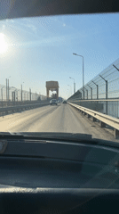 Bridge construction documented from multiple angles in Chaikovsky, Russia