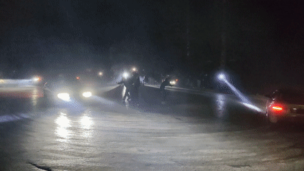 Cars spotted driving, performing stunts on wet Sofia roads