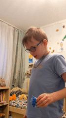 Young boy observed in bedroom in Moscow