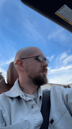 Man drives convertible through Santa Monica at midnight