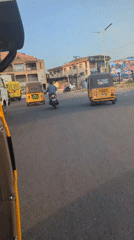Clear day street scene captured in Dadi Riba, Nigeria