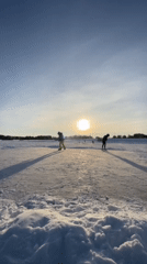 Winter ice skating and cold water bathing in Belarus