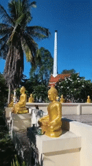 Temple grounds and beach life in Tong Yang, Thailand
