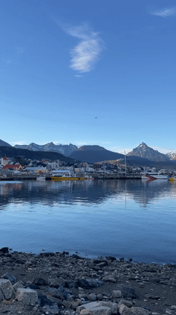Everyday harbor and street life documented in Ushuaia