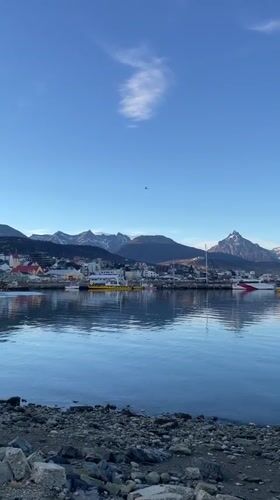 Everyday harbor and street life documented in Ushuaia