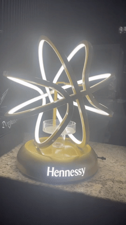Premium alcohol brand displays documented at Howayi Nigeria establishment