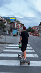 Afternoon skateboarding and sightseeing session documented across Plovdiv, Bulgaria