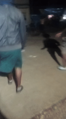 Nighttime gathering recorded by witnesses in Athiru Gaiti ward