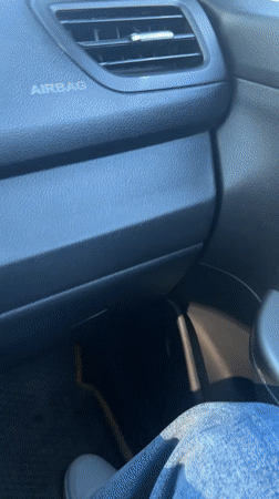 Woman in vehicle spotted near power tower in rural Russia