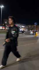 Moscow evening: street scenes and a sewing machine setup