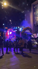 Festive decorated truck draws crowds in Ramat Gan square