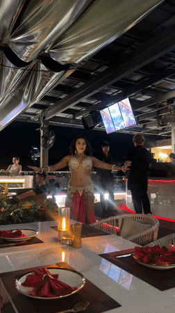 Belly dancer entertains patrons at Patong restaurant
