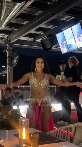Belly dancer entertains patrons at Patong restaurant