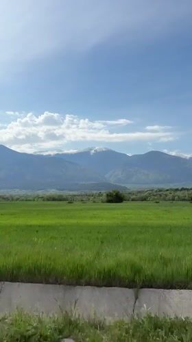 Agricultural landscape documented in Bulgarian countryside on sunny morning