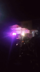Nighttime stage event lights up Ayere, Nigeria